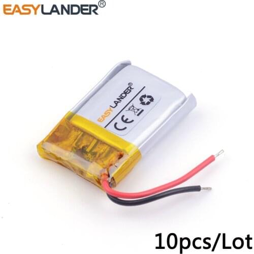 10pcs/Lot 3.7v lithium Li ion polymer rechargeable battery 401517 70mAh For MP3/4/5 Bluetooth Earphones battery monitor 041515
