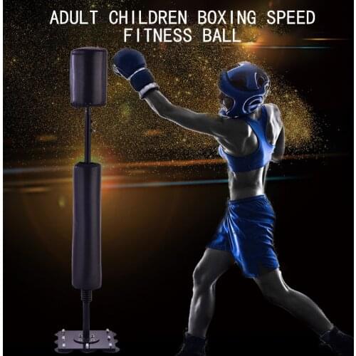 165cm Boxing Punching Bag Standing Kickboxing Sandbag Boxing Speed Ball Training Exercise Fitness Equipment Height Adjustable