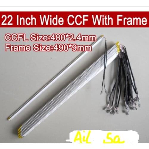 2PCS 22'' inch wide dual lamps CCFL with frame,LCD lamp backlight with housing,CCFL with cover,CCFL 480mmx2.4mm,FRAME:490mm x7mm