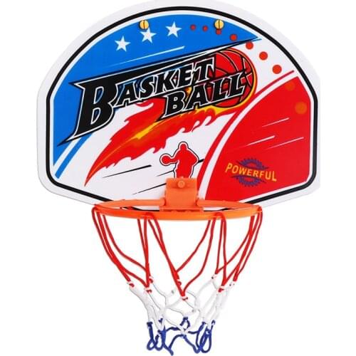 27*21cm Plastic Basketball Basket Hoop Toy Mini Basketball Board Family Basket Children Basketball Toy Set Wall Game Mini Basket