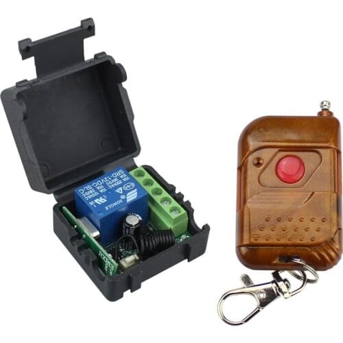 315Mhz wireless remote control 1CH wireless relay receiver DC12v access control remote control switch transmitter key