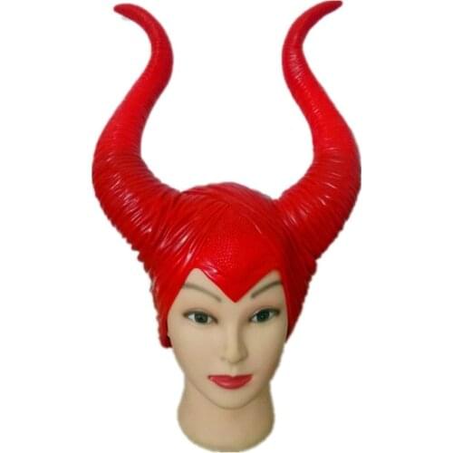 4 Colors GOGO Dance Headgear Horned Headdress Cosplay Performance Costume Maleficent Witch Shiny Accessories Pole Dance VDB1995
