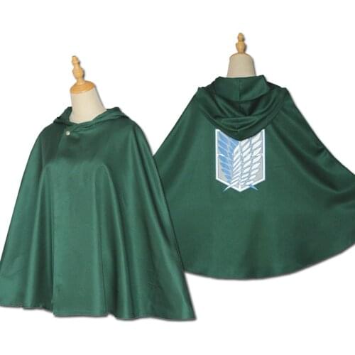Anime Attack on Titan Wing of Freedoom Scouting Legion Cloak Cape Shingeki no Kyojin Mikasa Ackerman Cosplay Costume Wholesale