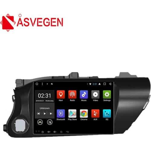 Asvegen Android 7.1 HD Touch Screen Quad Core Car Auto WIFI Video Radio Multimedia Player GPS Navigation For Toyota Hilux 2017