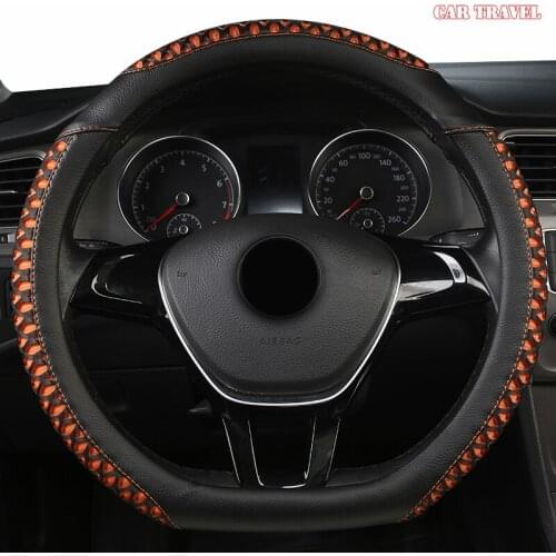 CAR TRAVEL Leather Car Steering Wheel Cover For Toyotas Crown S180 S210