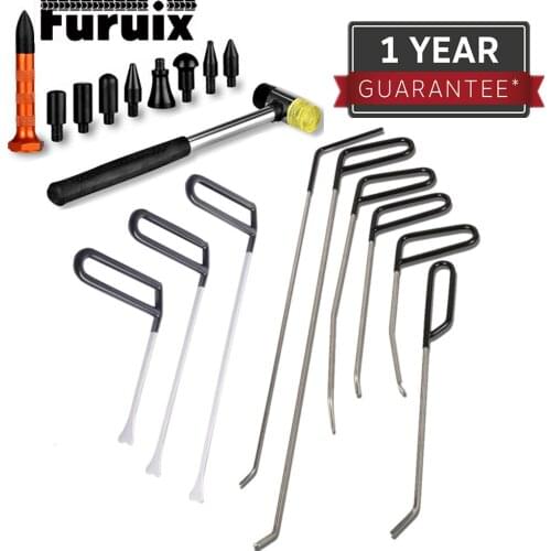 Hot Dent Removal Rods Tools Dent Repair Kit Rod Hook C & Tap Down with R1 Push Hooks Variety of suits Auto Body Shop Tools