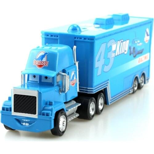 Disney Pixar Cars No.43 The King Mack Truck 1:55 Diecast Metal Alloy And Plastic Modle Cars Toys For Children Gift Juguetes