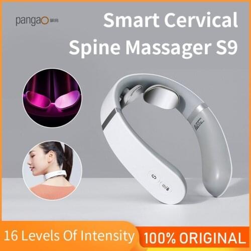 Xiaomi Pangao Smart Cervical Massager Xiomi Portable Neck Massage 3D Bonding Technology 6 Modes Infrared Heating Massagers