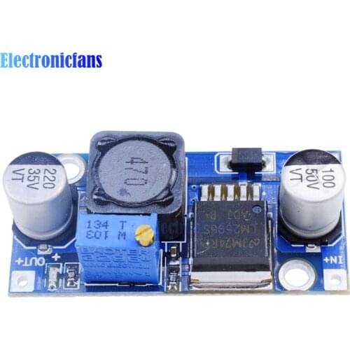 2Pcs DC-DC Step Down Buck Converter Module LM2596 3.2V-40V To 1.25V-35V Adjustable Power Voltage Regulator 43x21x14mm