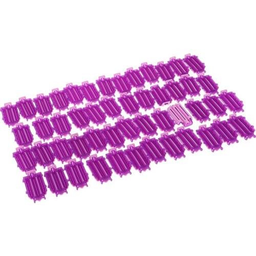 Lot 50 Hair Perm Rods Kit DIY Clip Curler Maker Tool For Salon Travel Home