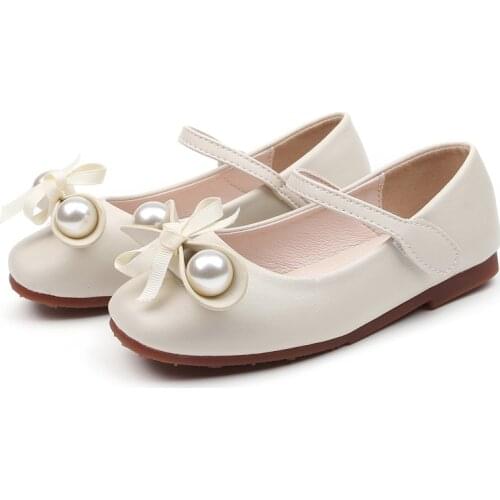 New Children Shoes Fashion Princess Dance Shoe For Kids Girls Party Dress Shoes Flat Casual First Walkers Soft Ballerina Slip-on