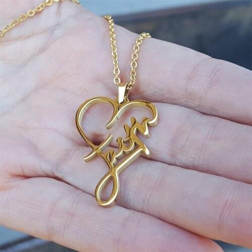 Stainless Steel Necklace Gold Silver Color FAITH Pendant Cross Necklace For Women Men Fashion Jewelry Gift LGS1658