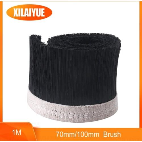 1M x 70mm/100mm Brush Vacuum Cleaner Engraving Machine Dust Collector Cover For CNC Router