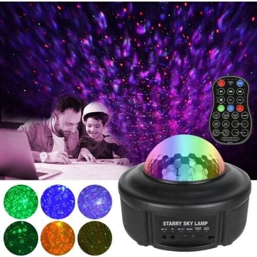 2020 New starry stage lights Audio RGB projection lights with Bluetooth high-quality speaker DJ effect lights DC5V with control