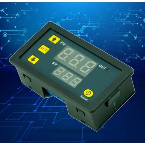 DC12V 20A 1500W Timing Timer Digital LED Display Time Delay Cycling Module Control Switch Adjustable Timing Relay Time Delay