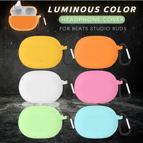 For Beats-Studio Buds Earphone Protective Cover Anti-shock Headse Silicone Headphone Accessory Anti-fall Soft Shell Protector