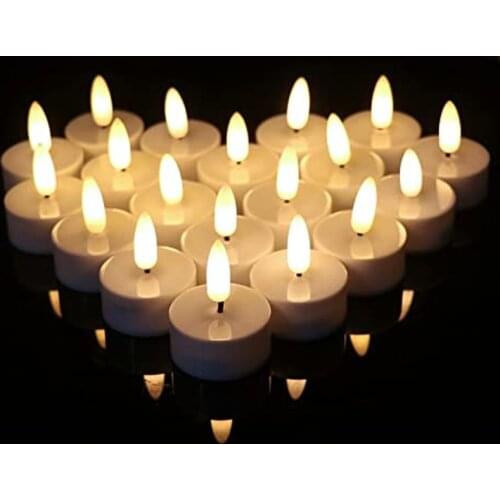 1/2pcs LED Candle Lights Flameless Simulation Tea Lights Wedding Candles Home Birthday Party Decorations Home Decorations