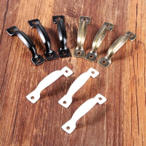 10Pcs 47mm Cupboard Drawer Kitchen Pull Handle Antique Furniture Handles Cabinet Knobs and Handles Hardware with Screws