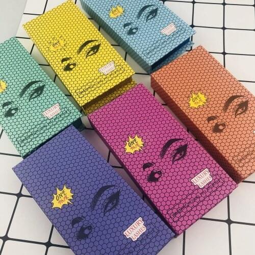 50/Pcs Wholesale False Eyelashes Box Package Lash Boxes Packaging Custom Faux Cils 3D Mink Lashes Makeup Rectangle Case Vendors