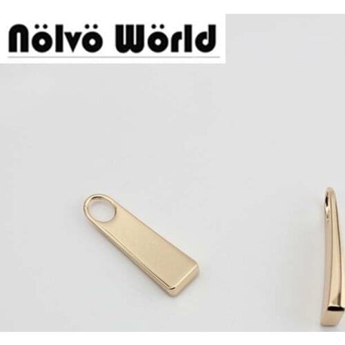 50pcs Gold color zipper long sliders zips zipper design ends for bags/wallets/garments,hardware accessory zippers puller