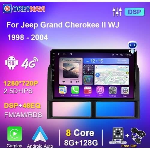 For Jeep Grand Cherokee II WJ 1998-2004 Android Car Radio Stereo Multimedia Video Player Navigation GPS Audio for Cars No 2din