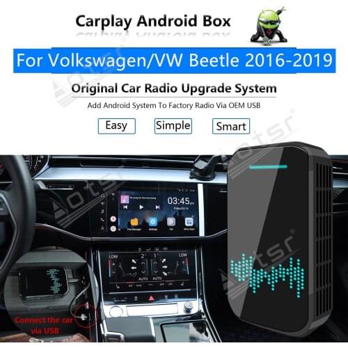 Car Radio Carplay Android Ai Box For Volkswagen VW Beetle 2016-2019 Multimedia Player Apple Box Wireless CP Upgrade Mirror Link