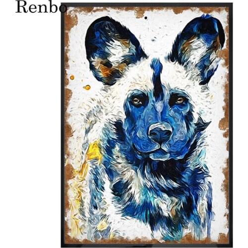 Color Animal Cape Hunting Dog Full Square Drill 5D Diamond Painting by diy hand Embroidery 3d Cross Stitch Mosaic art Home Decor