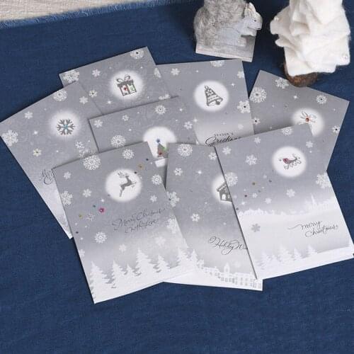 Business Christmas Cards For Gifts Winter Snowflake Christmas Greeting Cards