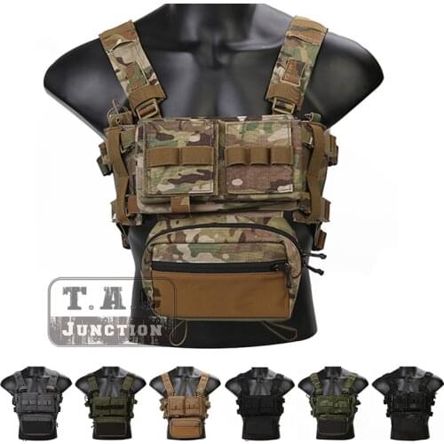 Emerson MK3 Tactics Chest Rig Micro Fight Hunting Shooting MK3 Modular Lightweight Chest Rig w/ 5.56 MOLLE Magazines Pouch SACK
