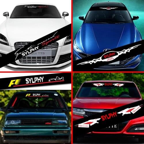 For Nissan Sylphy Car Front Rear Windshield Prevent Sunlight Reflection Stickers Decoration Decals Styling Parts Accessories