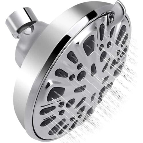 High Pressure Shower Head, New Version 9-Mode Fixed Shower Head, Modern Chrome Face Rain Shower Heads