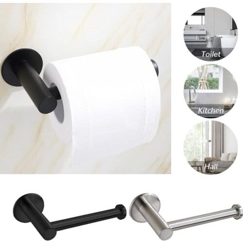 Toilet Wall Mount Toilet Paper Holder Stainless Steel Bathroom Kitchen Roll Paper Accessory Household Towel Accessories Holders