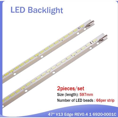 New 66LED 597MM LED backlight strip for LG 47LA644V KDL-47R500A 6922L-0043A 47" V13 6920-0001C 6916L1009A 6916L1009B LC470EUN