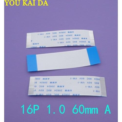 20pcs/lot 16 pin Flat Switch Ribbon connector Power Button 16pin 1.0mm forward Length 60mm AWM 20624 80C 60V VW-1