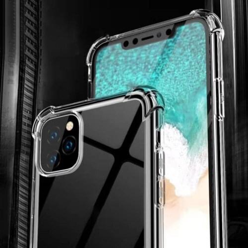 Full Clear Soft TPU Transparent Silicone Shockproof Phone Back Cover Protective Case Cover Shell for iPhone 11 Pro Max