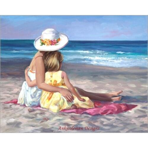 Needlework for embroidery DIY DMC High Quality - Counted Cross Stitch Kits 14 ct Oil painting - Mommy Time