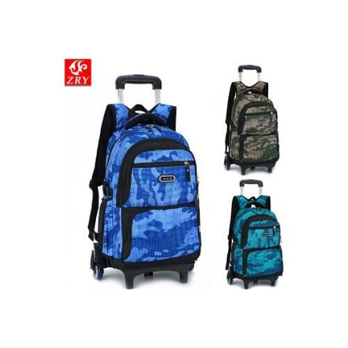 School bag with wheels rolling backpacks for school wheeled backpack for Boys School trolley backpack bag on wheels for kids