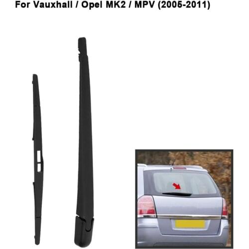 KKmoon Car Rear Window Windshield Wiper Arm Blade Complete Replacement Set for VAUXHALL OPEL MK2 MPV 2005-2011