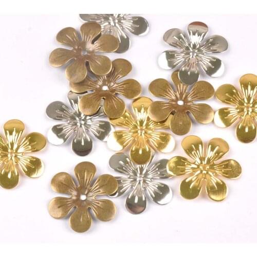 Mixed antique Metal Crafts Flowers Connectors Wraps Filigree For Scrapbook DIY Home Decor Embellishments Gift 25mm Yk0762-4