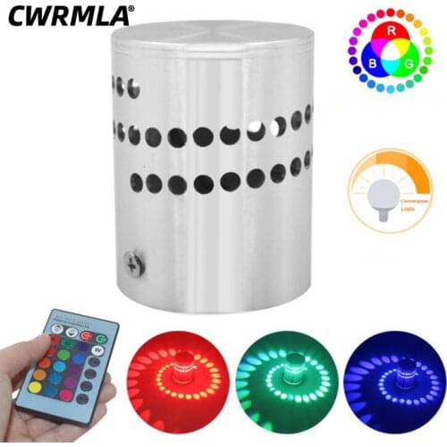 3W Spiral LED Wall Lamp RGB Light for Art Gallery Decoration Walkway Bedroom Porch Hotel Lamp Led Wall Sconce