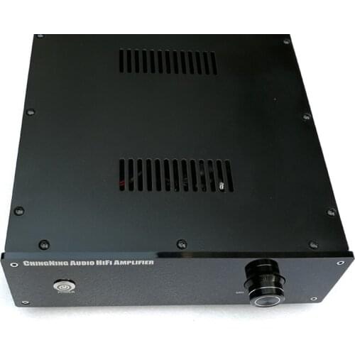 TDA7293+6N11 tube buffer, with horn to protect the tube preamplifier. Frequency response: 20HZ-30KHZ