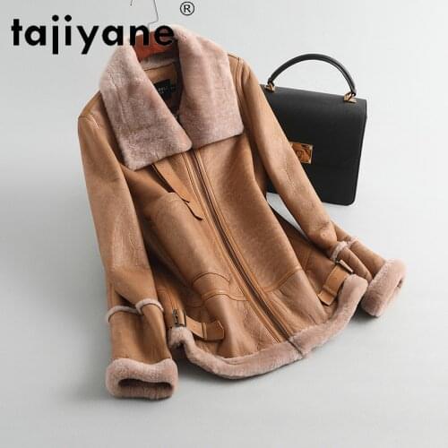 Winter women coats 2021 real fur coat woman genuine sheepskin jackets female 100% wool jakcet mujeres abrigos TN370