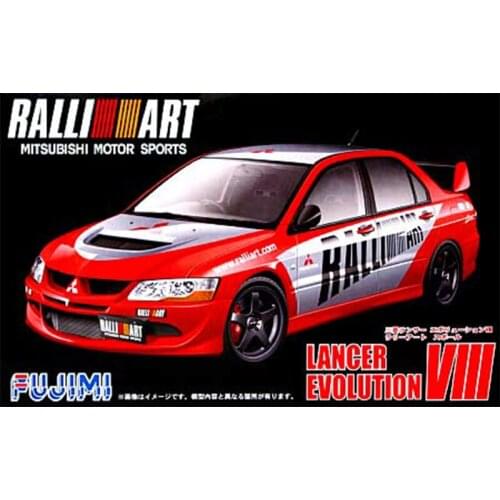 1/24 Fujimi Plastic Assembled Car Model Toy Mitsubishi Lancer Ralliart Evolution VIII Static Model DIY Assembled Model Kit 03817