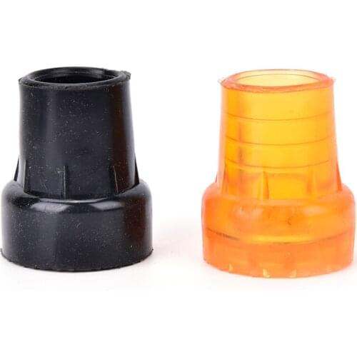 1Pc 19mm Metal Ferrule Bottom End Cover Cane Crutch Pad Heavy Duty Resin Walking Hiking Stick Antiskid Hot Sell