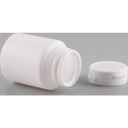 10PCS 100G 100ML White Pill Bottle Solid Bottle with Flip Top Cap Hard Plastic PE Medical Grade Merx Beauty Brand