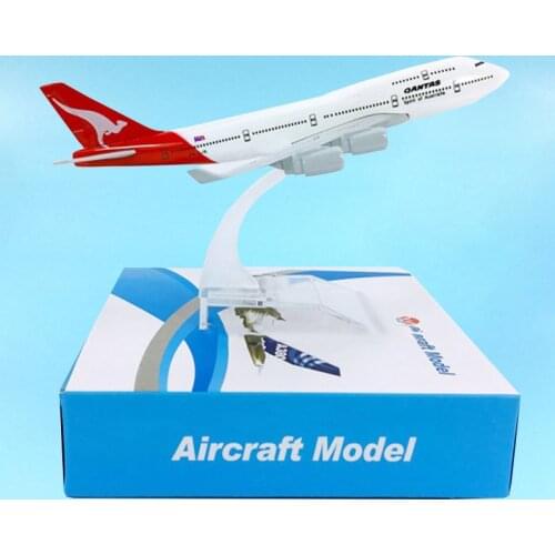 16CM 1:400 QANTAS Australia Airline 747 B747-400 Model Toy Aircraft Plane Airliner Display Adult Kid Gift Collection Souvenir