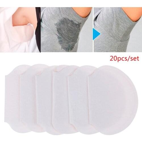 20pcs Underarm Pads Disposable Armpit Sweat Pads Underarm Guard Pads Deodorant Stop Perspiration For Summer Clothing Gaskets