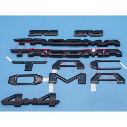 2016-2020 for TACOMA SR5 4X4 BLACKOUT EMBLEM OVERLAY KIT TAILGATE LETTER OEM