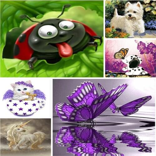 5D DIY Diamond Painting Full Diamond Embroidery Character Lovable Animal mosaic Cross Stitch Mosaic Home Decor Art Gift