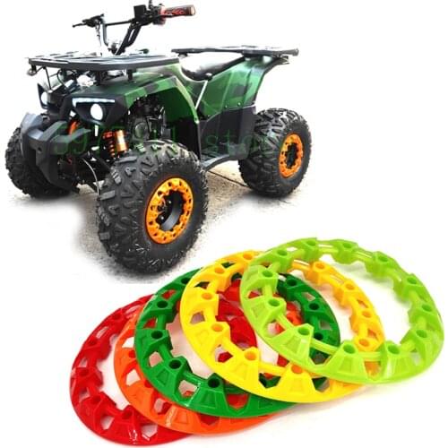 8-Inch ATV Wheel Trim Hub Protection Decor Rim Cap Universal Vehicle All Terrain Wheel Plastic Cover fit to 8inch Tires